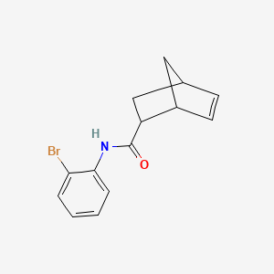 molecular formula C14H14BrNO B7488308 N-(2-bromophenyl)bicyclo[2.2.1]hept-5-ene-2-carboxamide 