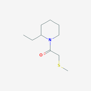 1-(2-Ethylpiperidin-1-yl)-2-methylsulfanylethanone