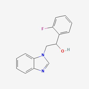 2-(1-Benzimidazolyl)-1-(2-fluorophenyl)ethanol