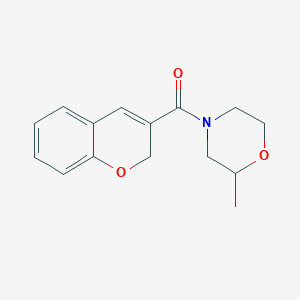 molecular formula C15H17NO3 B7488389 2H-chromen-3-yl-(2-methylmorpholin-4-yl)methanone 