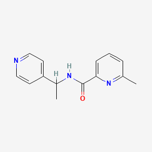 molecular formula C14H15N3O B7488419 6-methyl-N-(1-pyridin-4-ylethyl)pyridine-2-carboxamide 