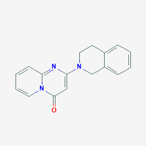 molecular formula C17H15N3O B7488422 2-(3,4-dihydro-1H-isoquinolin-2-yl)pyrido[1,2-a]pyrimidin-4-one 