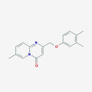 molecular formula C18H18N2O2 B7488457 2-[(3,4-Dimethylphenoxy)methyl]-7-methylpyrido[1,2-a]pyrimidin-4-one 