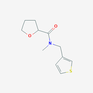 N-methyl-N-(thiophen-3-ylmethyl)oxolane-2-carboxamide