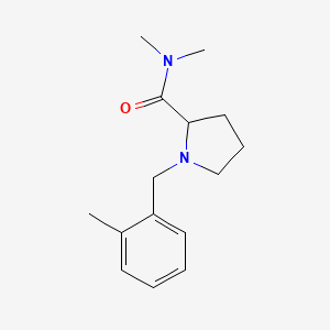 N,N-dimethyl-1-[(2-methylphenyl)methyl]pyrrolidine-2-carboxamide