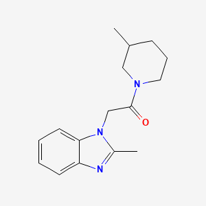 2-(2-Methylbenzimidazol-1-yl)-1-(3-methylpiperidin-1-yl)ethanone