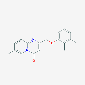 molecular formula C18H18N2O2 B7488510 2-[(2,3-Dimethylphenoxy)methyl]-7-methylpyrido[1,2-a]pyrimidin-4-one 