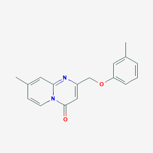 8-Methyl-2-[(3-methylphenoxy)methyl]pyrido[1,2-a]pyrimidin-4-one