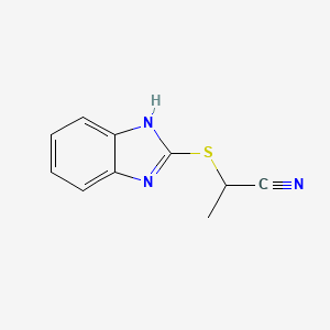 2-(1H-benzimidazol-2-ylsulfanyl)propanenitrile