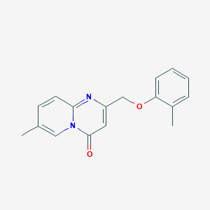 molecular formula C17H16N2O2 B7488554 7-Methyl-2-[(2-methylphenoxy)methyl]pyrido[1,2-a]pyrimidin-4-one 