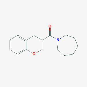 molecular formula C16H21NO2 B7488574 azepan-1-yl(3,4-dihydro-2H-chromen-3-yl)methanone 