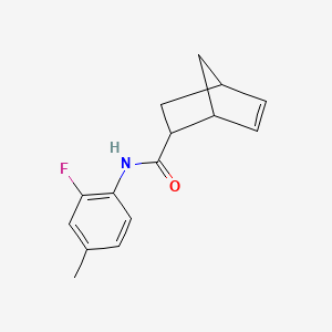 N-(2-fluoro-4-methylphenyl)bicyclo[2.2.1]hept-5-ene-2-carboxamide