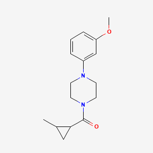 [4-(3-Methoxyphenyl)piperazin-1-yl]-(2-methylcyclopropyl)methanone