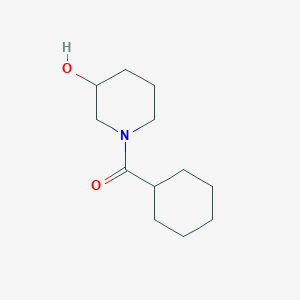 molecular formula C12H21NO2 B7488663 Cyclohexyl-(3-hydroxypiperidin-1-yl)methanone 