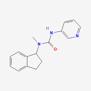 1-(2,3-dihydro-1H-inden-1-yl)-1-methyl-3-pyridin-3-ylurea