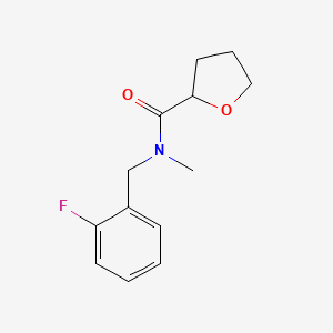 N-[(2-fluorophenyl)methyl]-N-methyloxolane-2-carboxamide