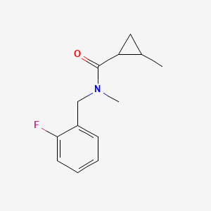 N-[(2-fluorophenyl)methyl]-N,2-dimethylcyclopropane-1-carboxamide