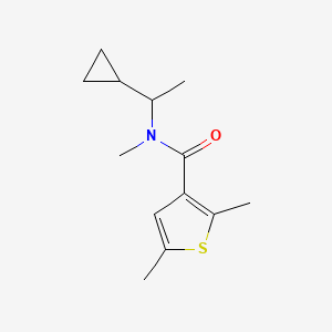 N-(1-cyclopropylethyl)-N,2,5-trimethylthiophene-3-carboxamide