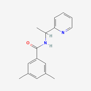 molecular formula C16H18N2O B7488718 3,5-dimethyl-N-[1-(pyridin-2-yl)ethyl]benzamide 