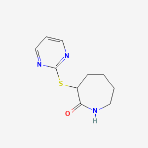 3-Pyrimidin-2-ylsulfanylazepan-2-one