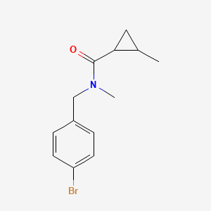 N-[(4-bromophenyl)methyl]-N,2-dimethylcyclopropane-1-carboxamide