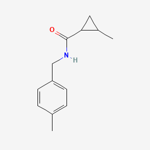 2-methyl-N-[(4-methylphenyl)methyl]cyclopropane-1-carboxamide