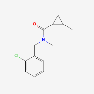 N-[(2-chlorophenyl)methyl]-N,2-dimethylcyclopropane-1-carboxamide