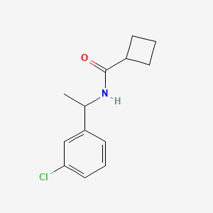 N-[1-(3-chlorophenyl)ethyl]cyclobutanecarboxamide