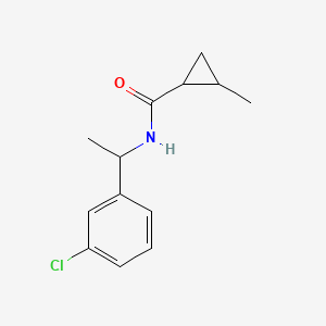 N-[1-(3-chlorophenyl)ethyl]-2-methylcyclopropane-1-carboxamide