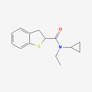 N-cyclopropyl-N-ethyl-2,3-dihydro-1-benzothiophene-2-carboxamide