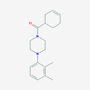 molecular formula C19H26N2O B7488885 Cyclohex-3-en-1-yl-[4-(2,3-dimethylphenyl)piperazin-1-yl]methanone 