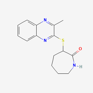 3-(3-Methylquinoxalin-2-yl)sulfanylazepan-2-one