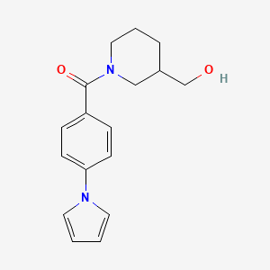 [3-(Hydroxymethyl)piperidin-1-yl]-(4-pyrrol-1-ylphenyl)methanone