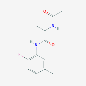 2-acetamido-N-(2-fluoro-5-methylphenyl)propanamide