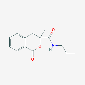 3-methyl-1-oxo-N-propyl-4H-isochromene-3-carboxamide