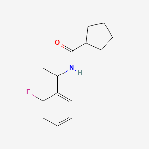 N-[1-(2-fluorophenyl)ethyl]cyclopentanecarboxamide