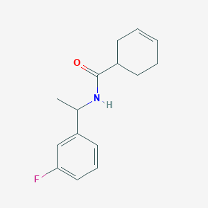 N-[1-(3-fluorophenyl)ethyl]cyclohex-3-ene-1-carboxamide