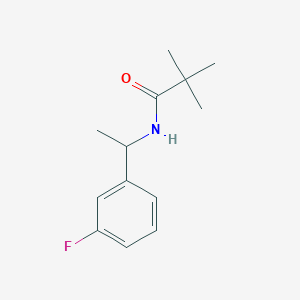 N-[1-(3-fluorophenyl)ethyl]-2,2-dimethylpropanamide