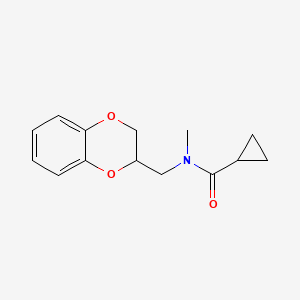 N-(2,3-dihydro-1,4-benzodioxin-2-ylmethyl)-N-methylcyclopropanecarboxamide