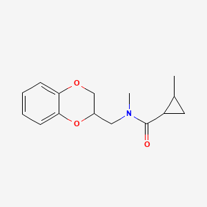 N-(2,3-dihydro-1,4-benzodioxin-3-ylmethyl)-N,2-dimethylcyclopropane-1-carboxamide