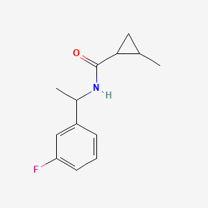 N-[1-(3-fluorophenyl)ethyl]-2-methylcyclopropane-1-carboxamide