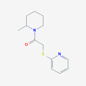 1-(2-Methylpiperidin-1-yl)-2-pyridin-2-ylsulfanylethanone