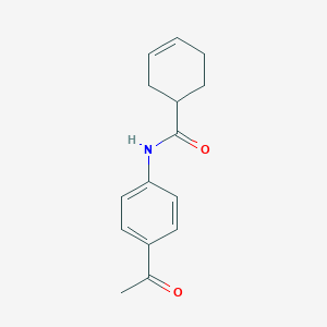 N-(4-acetylphenyl)cyclohex-3-ene-1-carboxamide