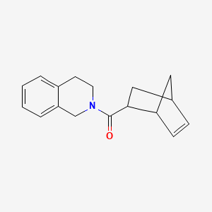 molecular formula C17H19NO B7489106 2-bicyclo[2.2.1]hept-5-enyl(3,4-dihydro-1H-isoquinolin-2-yl)methanone 