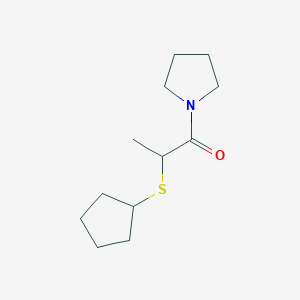 2-Cyclopentylsulfanyl-1-pyrrolidin-1-ylpropan-1-one