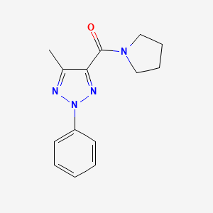 (5-Methyl-2-phenyltriazol-4-yl)-pyrrolidin-1-ylmethanone