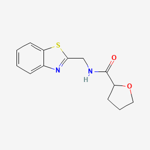 molecular formula C13H14N2O2S B7489175 N-(1,3-benzothiazol-2-ylmethyl)oxolane-2-carboxamide 