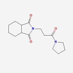 2-(3-Oxo-3-pyrrolidin-1-ylpropyl)-3a,4,5,6,7,7a-hexahydroisoindole-1,3-dione