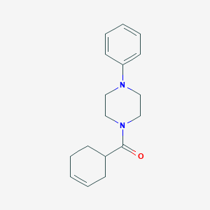 molecular formula C17H22N2O B7489209 Cyclohex-3-en-1-yl-(4-phenylpiperazin-1-yl)methanone 