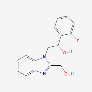 1-(2-Fluorophenyl)-2-[2-(hydroxymethyl)benzimidazol-1-yl]ethanol